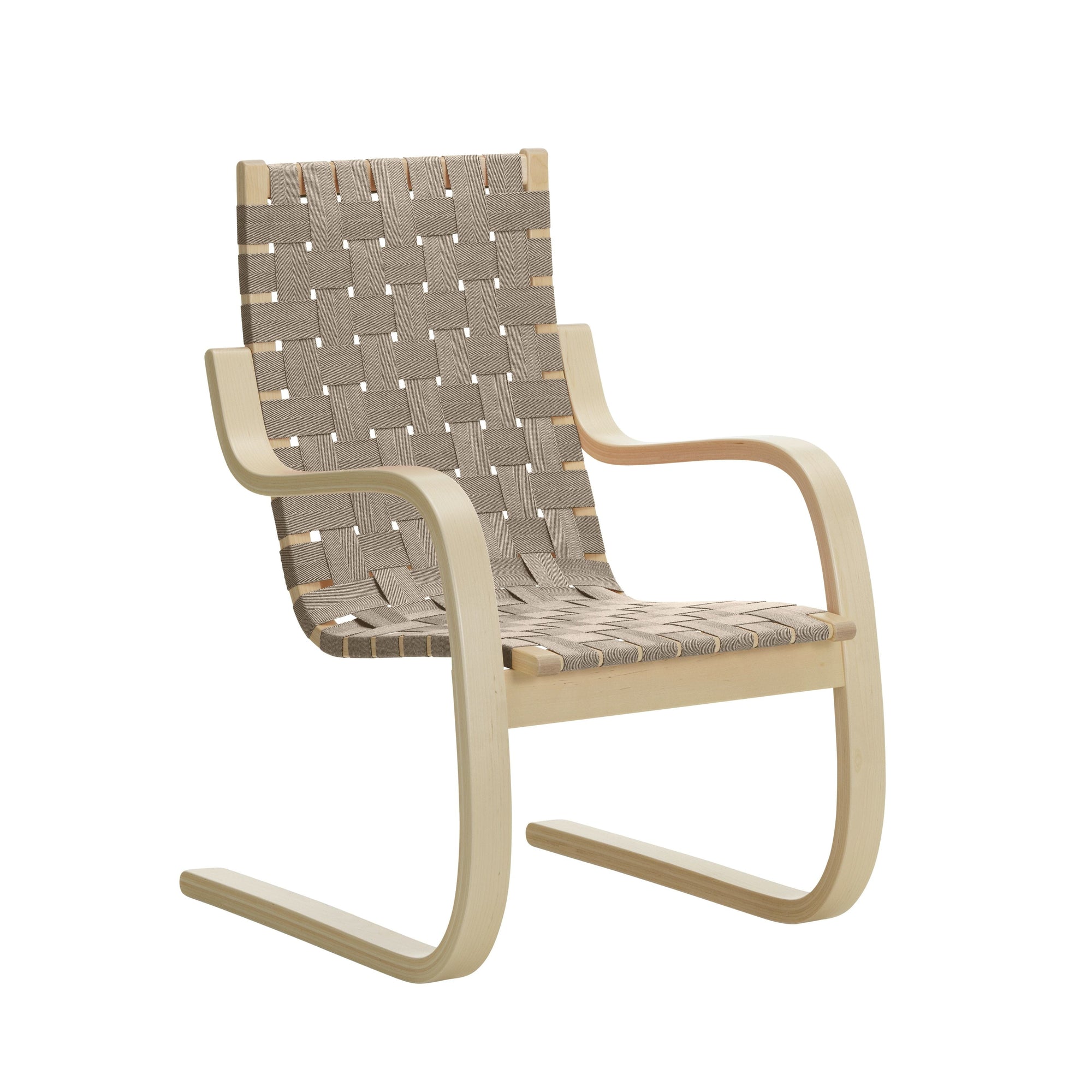 Armchair 406 Armchair Artek Natural / Black Webbing 