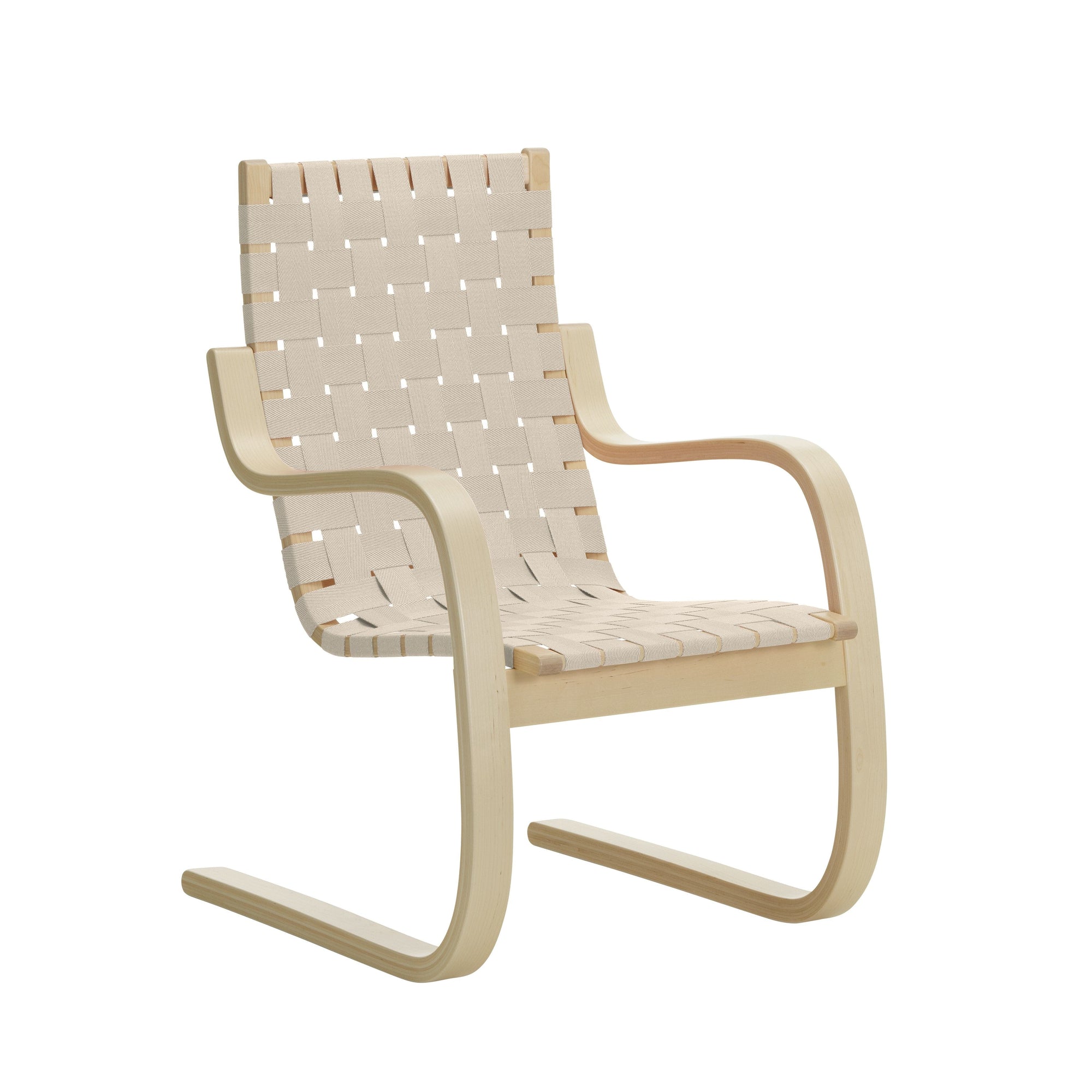 Armchair 406 Armchair Artek Natural / White Webbing 