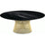 Platner Coffee Table - 42" in Gold Coffee Tables Knoll 18K Gold plated Nero Marquina marble, Polished finish 