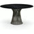 Platner Dining Table - 54 Inch Dining Tables Knoll Metallic Bronze Nero Marquina marble, Shiny finish 