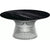 Platner Nickel 36" Coffee Table Coffee Tables Knoll Polished Finish Nero Marquina Marble Top: Black 