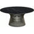 Platner Bronze 36" Coffee Table Coffee Tables Knoll Satin Finish Nero Marquina Marble Top: Black 