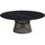 Platner Bronze 42" Coffee Table Coffee Tables Knoll Satin Finish Nero Marquina Marble Top: Black 