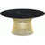 Platner Coffee Table - 36" in Gold Coffee Tables Knoll 18K Gold plated Nero Marquina marble, Satin finish 