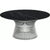 Platner Nickel 36" Coffee Table Coffee Tables Knoll Satin Finish Nero Marquina Marble Top: Black 