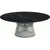 Platner Nickel 42" Coffee Table Coffee Tables Knoll Satin Finish Nero Marquina Marble Top: Black 