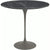 Saarinen Side Table - 22” Oval side/end table Knoll Grey Nero Marquina marble, Satin finish 