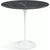 Saarinen Side Table - 22” Oval side/end table Knoll White Nero Marquina marble, Satin finish 