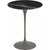 Saarinen Side Table - 16" Round side/end table Knoll Grey Nero Marquina marble, Shiny finish 