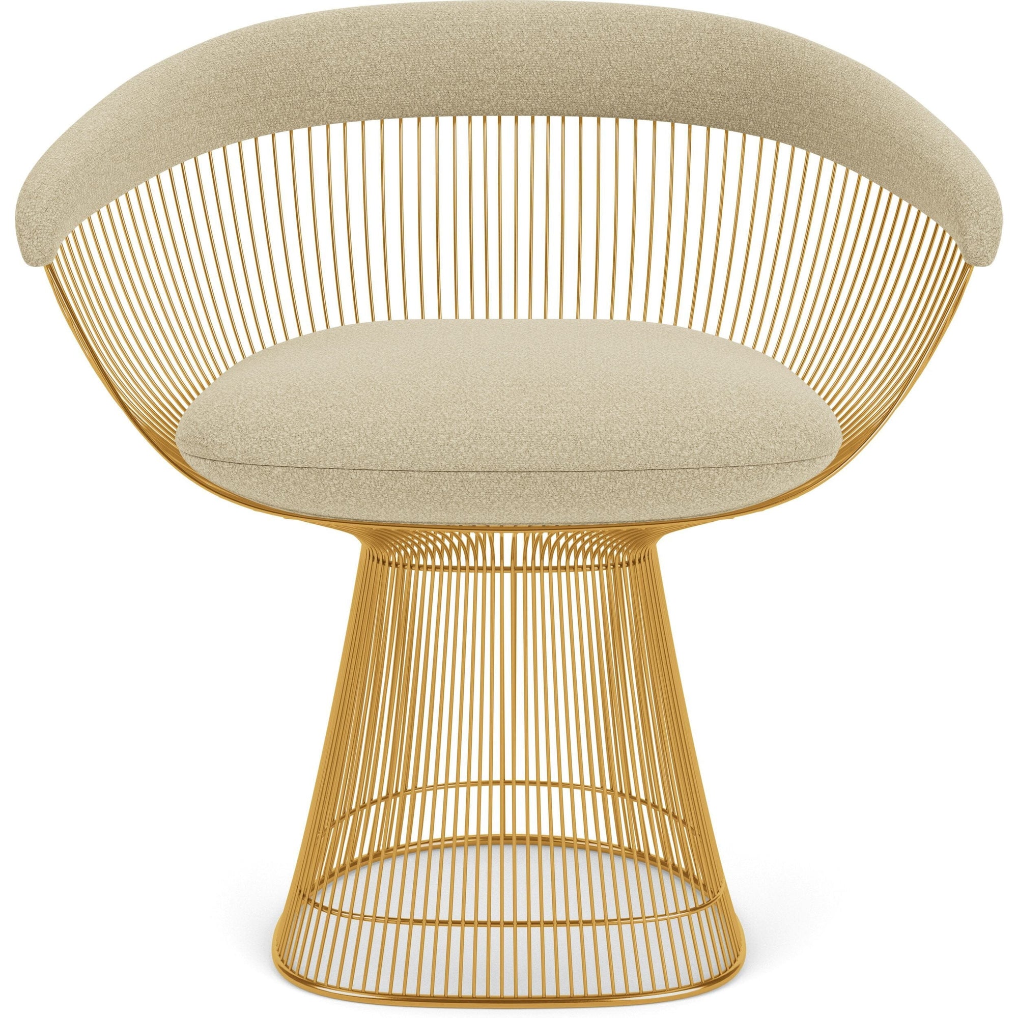 Platner Arm Chair - Gold Side/Dining Knoll 