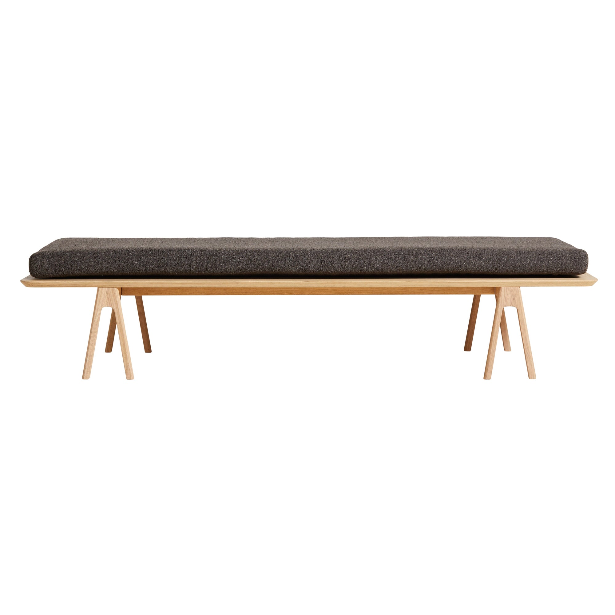 Level Daybed Beds Woud White Pigmented Oak Without Pillow Dark Brown: Alpine 18
