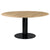 2.0 Round Dining Table Dining Tables Gubi Small Black base Oak Semi Matt Lacquered