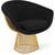 Platner Lounge Chair - Gold lounge chair Knoll 