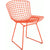 Bertoia Side Chair - Unupholstered Side/Dining Knoll Red 