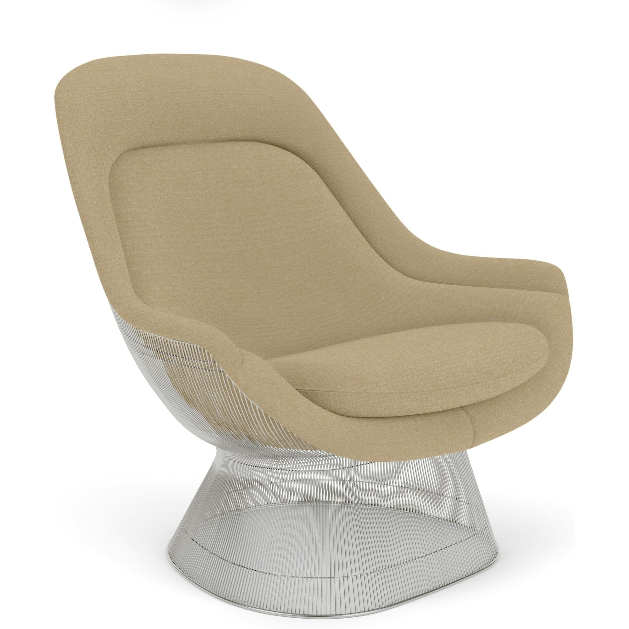 Platner Polished Nickel Easy Chair lounge chair Knoll 