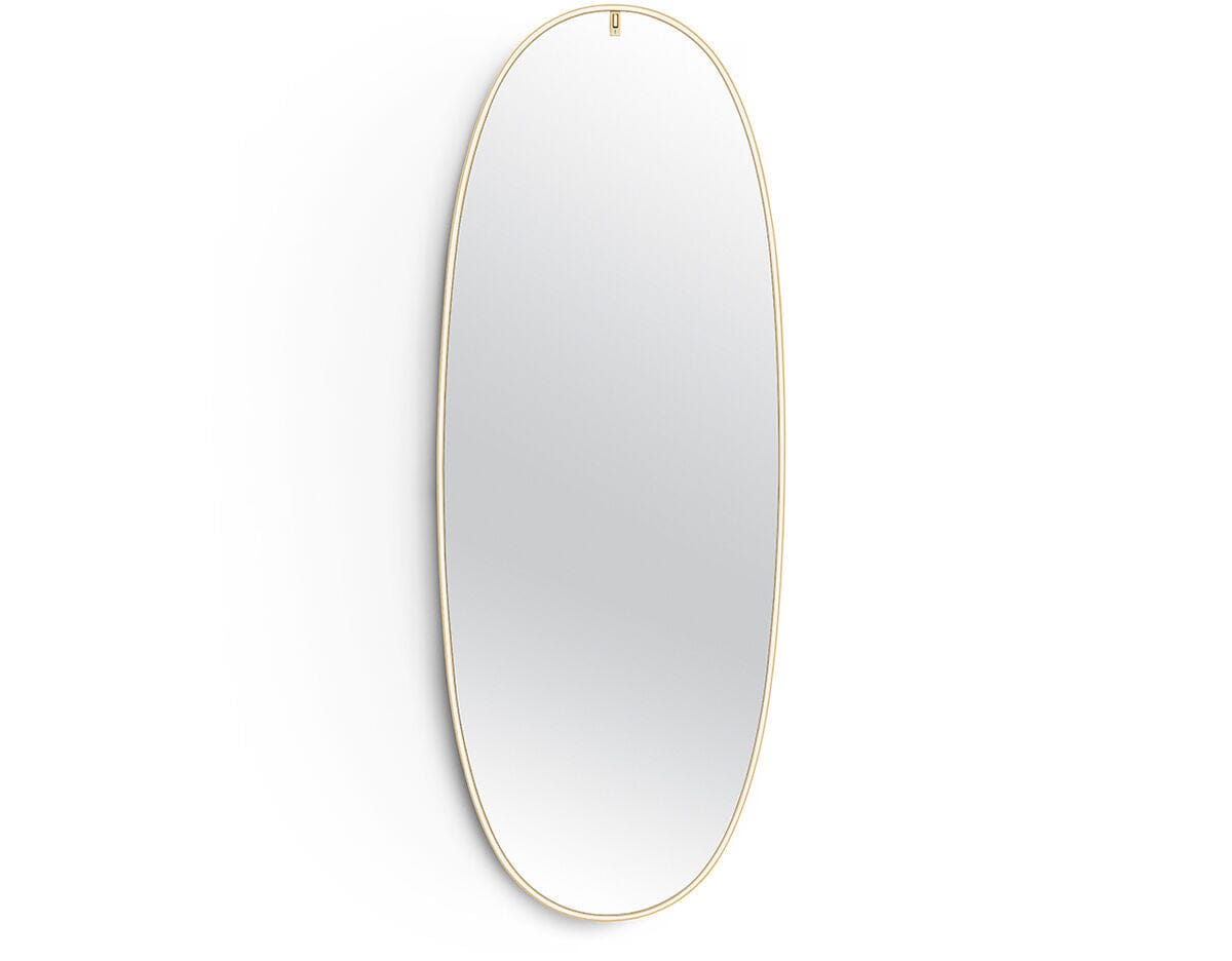 La Plus Belle - Wall-Mounted Mirror with Integrated LED Lights wall / ceiling lamps Flos Polish Bronze Plug-in 