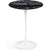 Saarinen Side Table - 16" Round side/end table Knoll White Portoro marble, Satin finish 