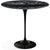 Saarinen Side Table - 22” Oval side/end table Knoll Black Portoro marble, Satin finish 