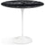 Saarinen Side Table - 22” Oval side/end table Knoll White Portoro marble, Satin finish 