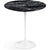 Saarinen Side Table - 20” Round side/end table Knoll White Portoro marble, Shiny finish 