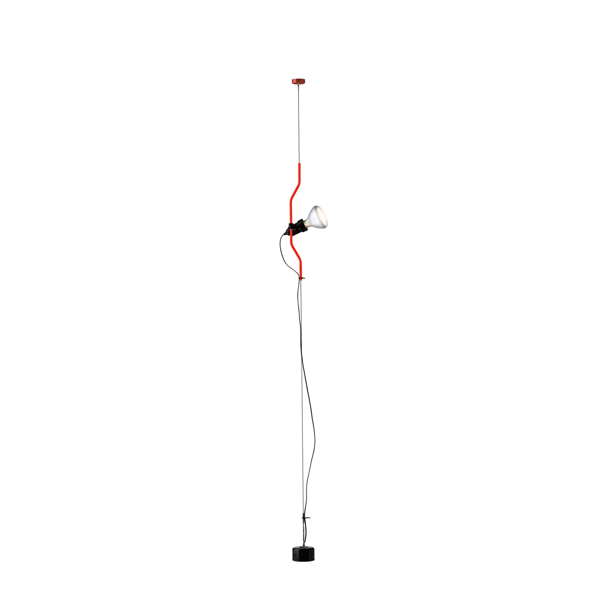 Parentesi Pendant Ceiling Lamp pendant Lamps Flos Red 