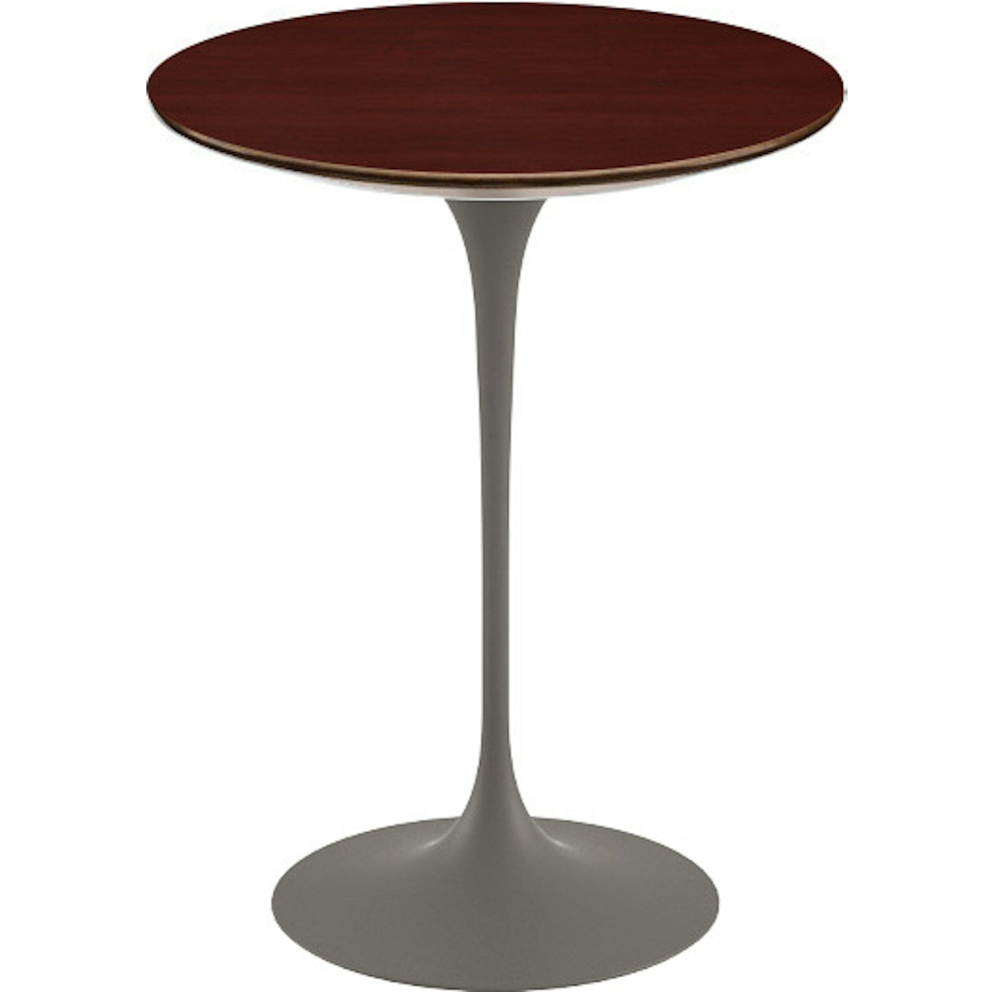 Saarinen Side Table - 16" Round side/end table Knoll Grey Reff Dark Cherry 