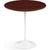 Saarinen Side Table - 20” Round side/end table Knoll White Reff Dark Cherry 
