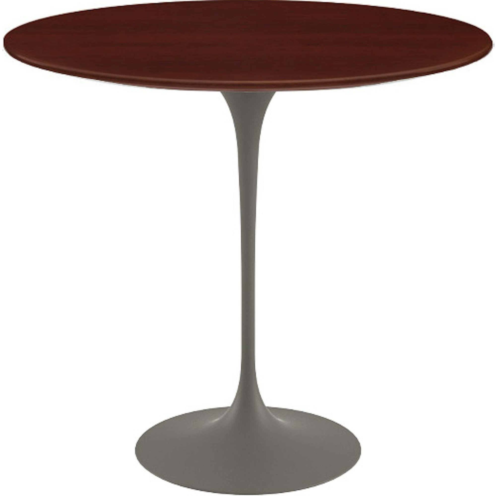 Saarinen Side Table - 22” Oval side/end table Knoll Grey Reff Dark Cherry 