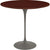 Saarinen Side Table - 22” Oval side/end table Knoll Grey Reff Dark Cherry 