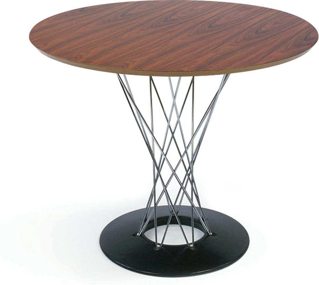 Noguchi Cyclone Dining Table Dining Tables Knoll Rosewood 36" diameter 