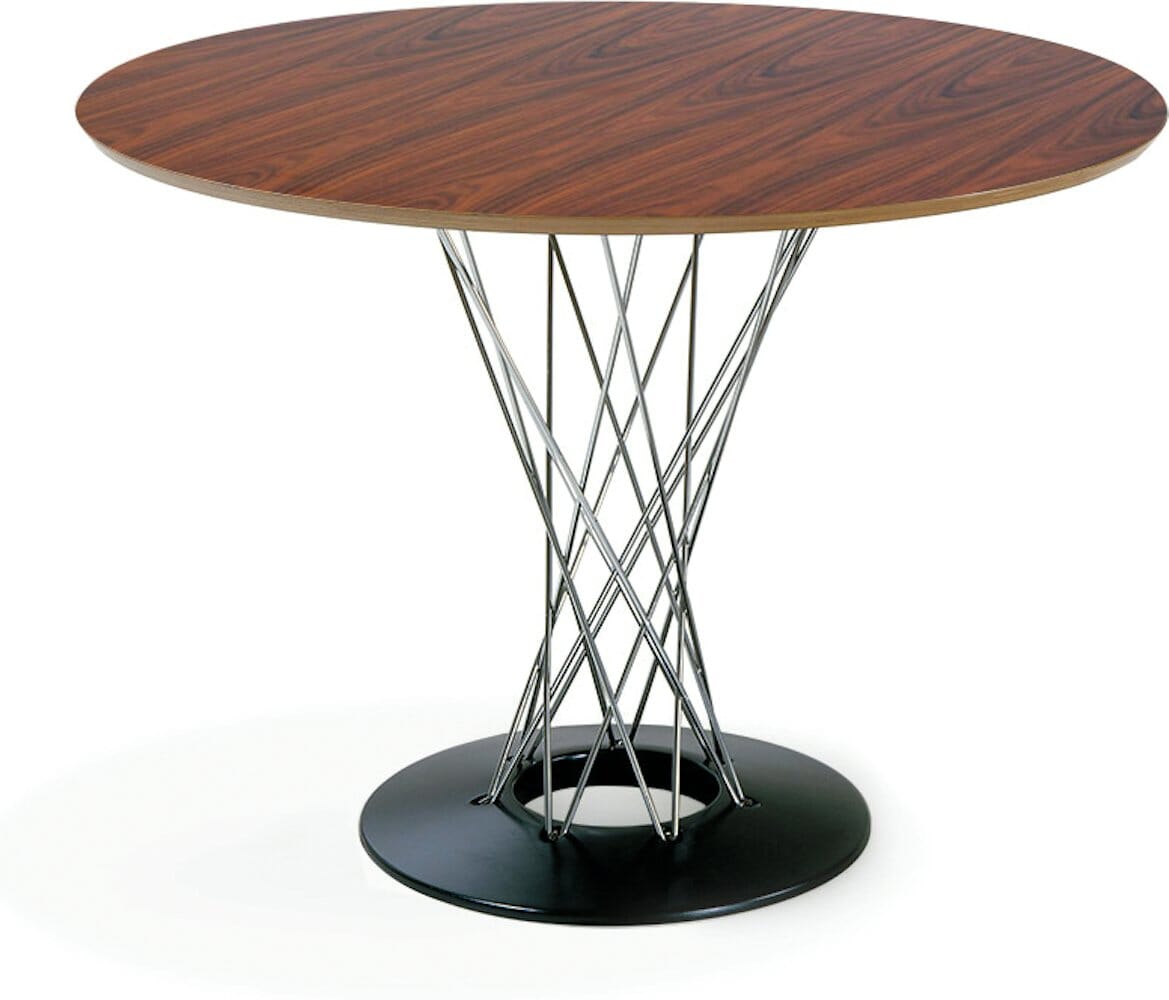 Noguchi Cyclone Dining Table Dining Tables Knoll Rosewood 42" diameter 