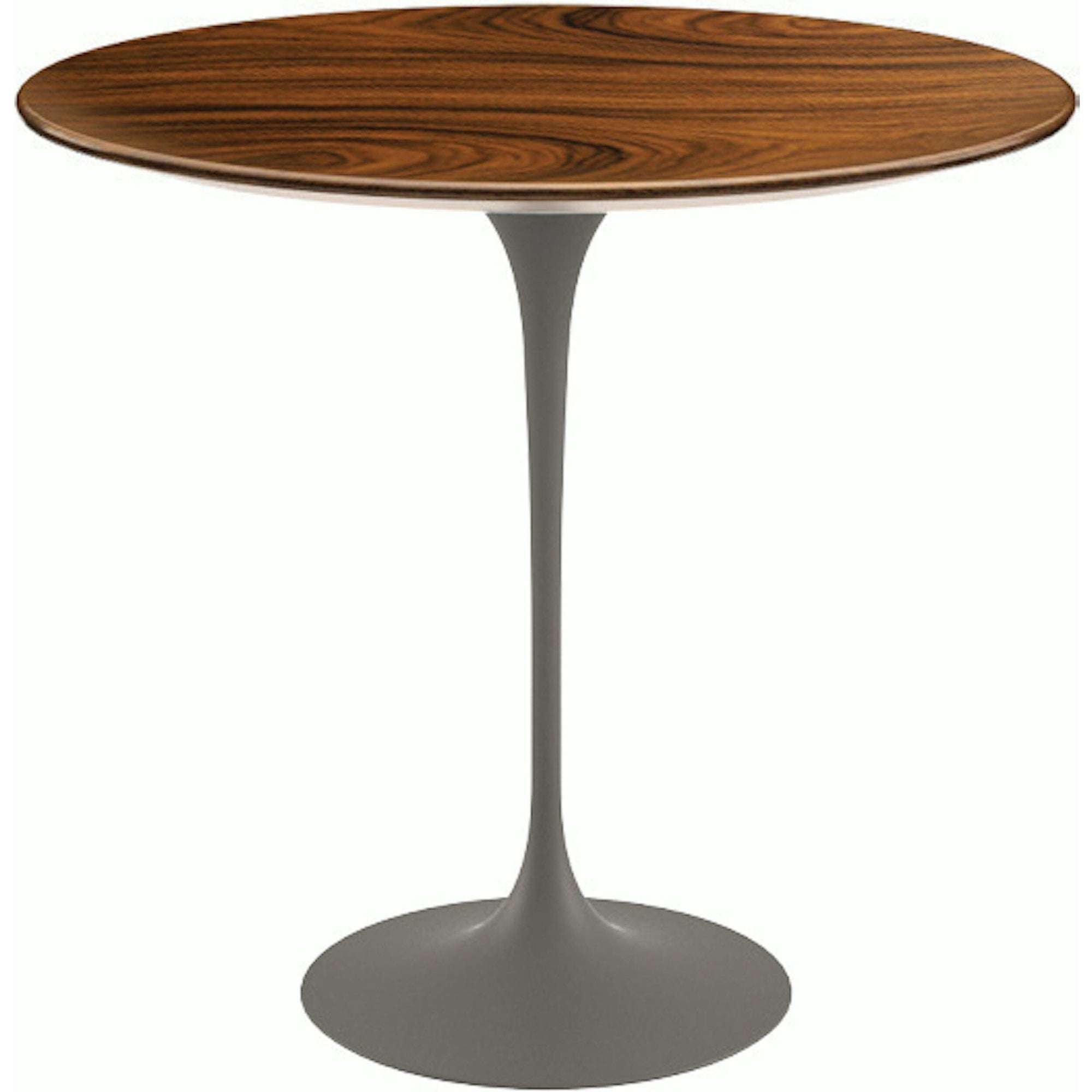Saarinen Side Table - 22” Oval side/end table Knoll Grey Rosewood 