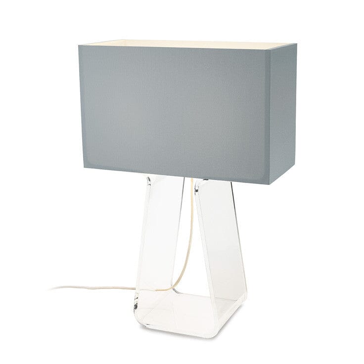 Tube Top Table Lamp Table Lamps Pablo 21" - Silver Shade / Clear Body 