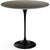 Saarinen Side Table - 22” Oval side/end table Knoll Black Slate, Natural 