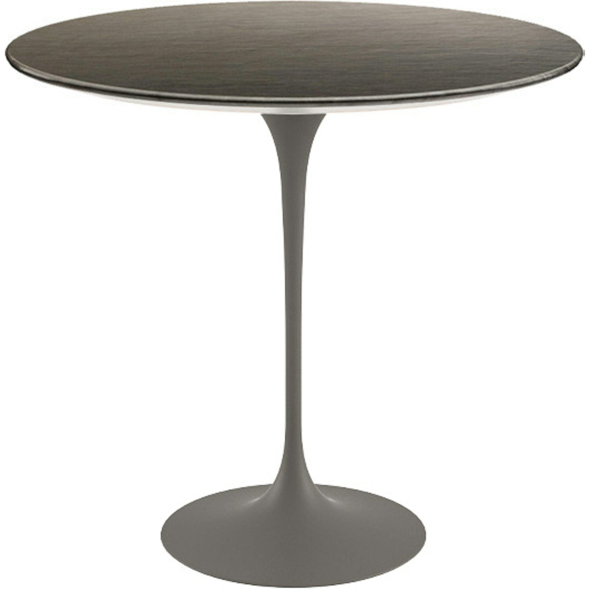 Saarinen Side Table - 22” Oval side/end table Knoll Grey Slate, Natural 