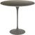 Saarinen Side Table - 22” Oval side/end table Knoll Grey Slate, Natural 