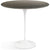Saarinen Side Table - 22” Oval side/end table Knoll White Slate, Natural 