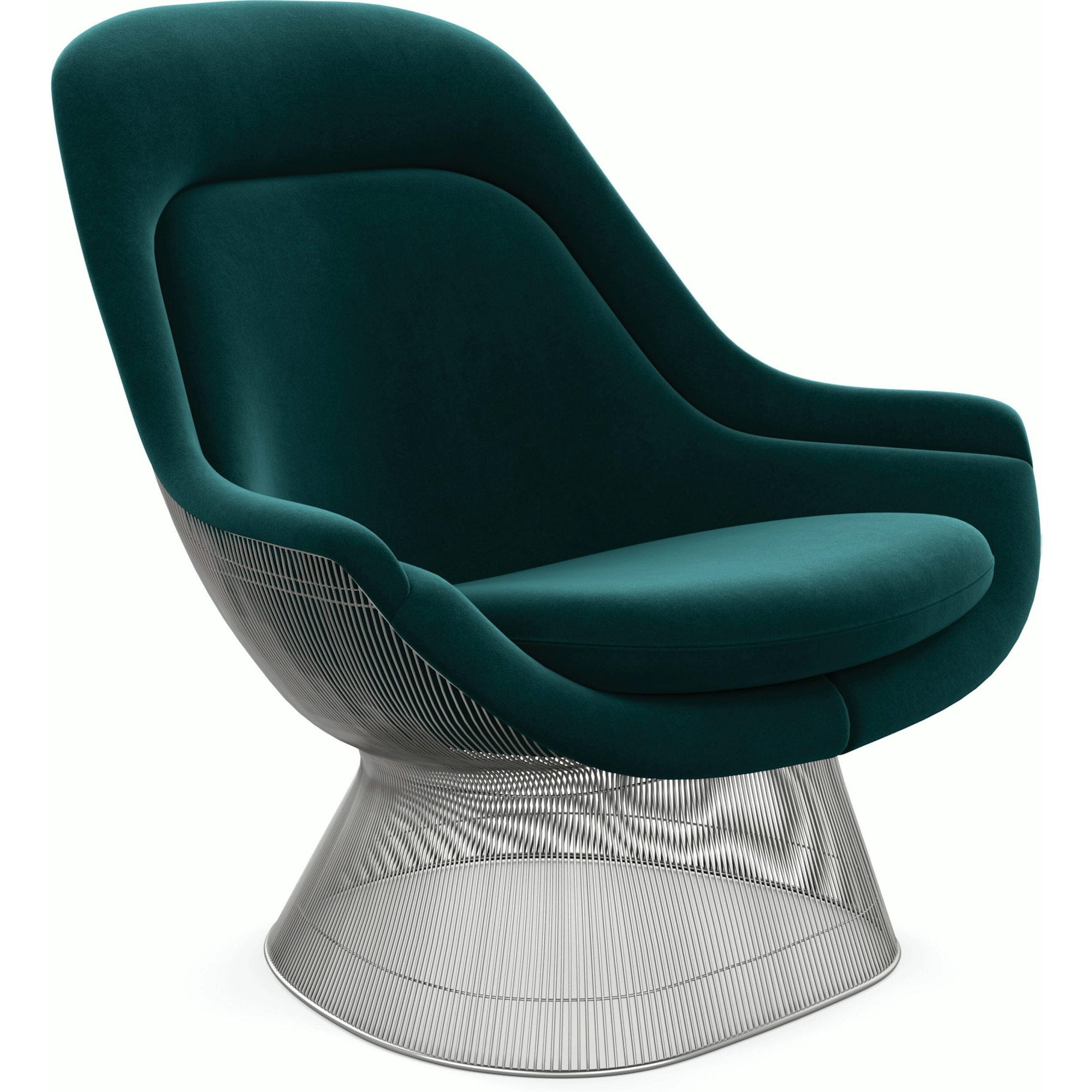 Platner Polished Nickel Easy Chair lounge chair Knoll 