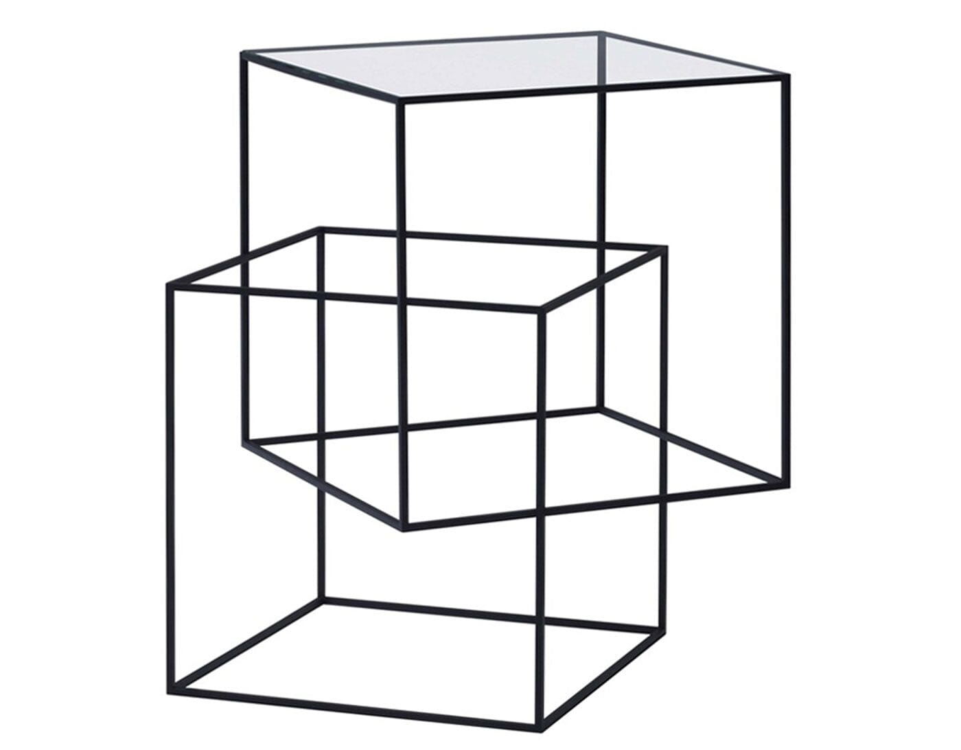 Thin Black Table table Cappellini 