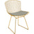 Bertoia Side Chair with Seat Pad Side/Dining Knoll 