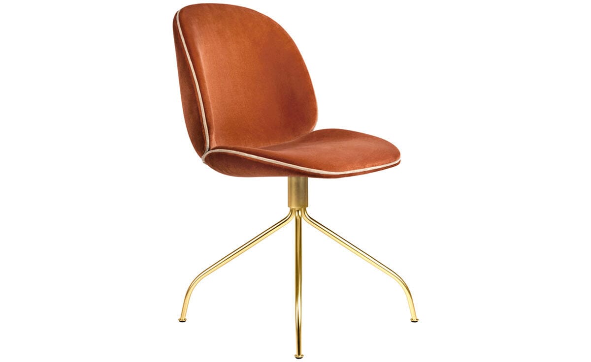Beetle Meeting Chair with Swivel Base - Fully Upholstered Chairs Gubi 