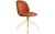 Beetle Meeting Chair with Swivel Base - Fully Upholstered Chairs Gubi 