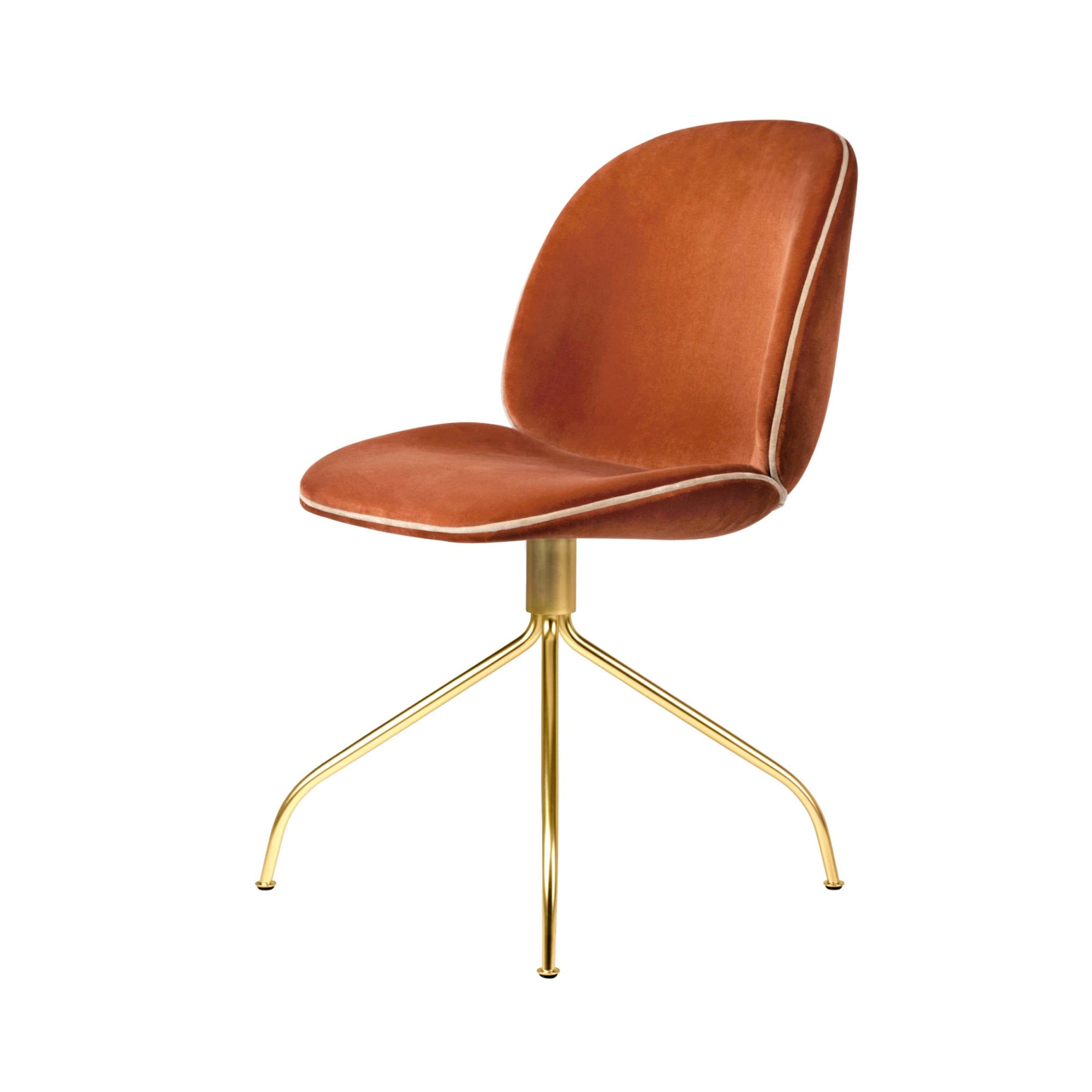 Beetle Meeting Chair with Swivel Base - Fully Upholstered Chairs Gubi 