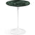 Saarinen Side Table - 16" Round side/end table Knoll White Verde Alpi marble, Satin finish 