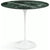 Saarinen Side Table - 22” Oval side/end table Knoll White Verde Alpi marble, Shiny finish 