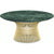 Platner Coffee Table - 36" in Gold Coffee Tables Knoll 18K Gold plated Verde Alpi marble, Satin finish 