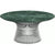 Platner Nickel 36" Coffee Table Coffee Tables Knoll Satin Finish Verdi Alpi Marble Top: Green 