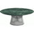 Platner Nickel 42" Coffee Table Coffee Tables Knoll Satin Finish Verdi Alpi Marble Top: Green 