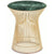 Platner Side Table - Gold side/end table Knoll 18K Gold plated Verde Alpi marble, Shiny finish 