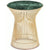Platner Side Table - Gold side/end table Knoll 18K Gold plated Verde Alpi marble, Satin finish 